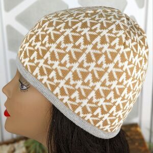 Michael‎ Kors Jacquard Signature Logo Beanie Cap